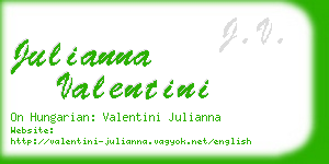 julianna valentini business card